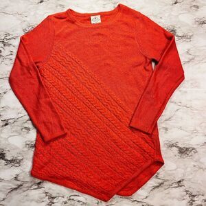 St. John's Bay | Cable Knit Sweater | Orange | Women's | M
